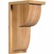 Ekena Millwork Crestline Rough Sawn Corbel w/Backplate, Western Red Cedar, 8"W x 10"D x 18"H COR08X10X18CRE01RWR - alternate 1
